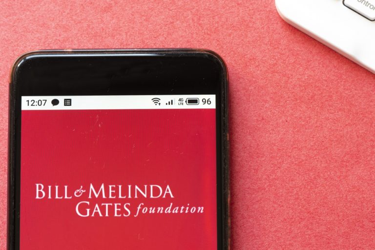 Phone on Gates Foundation Website