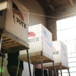 Photo of voting booths
