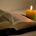 bible, candle, light