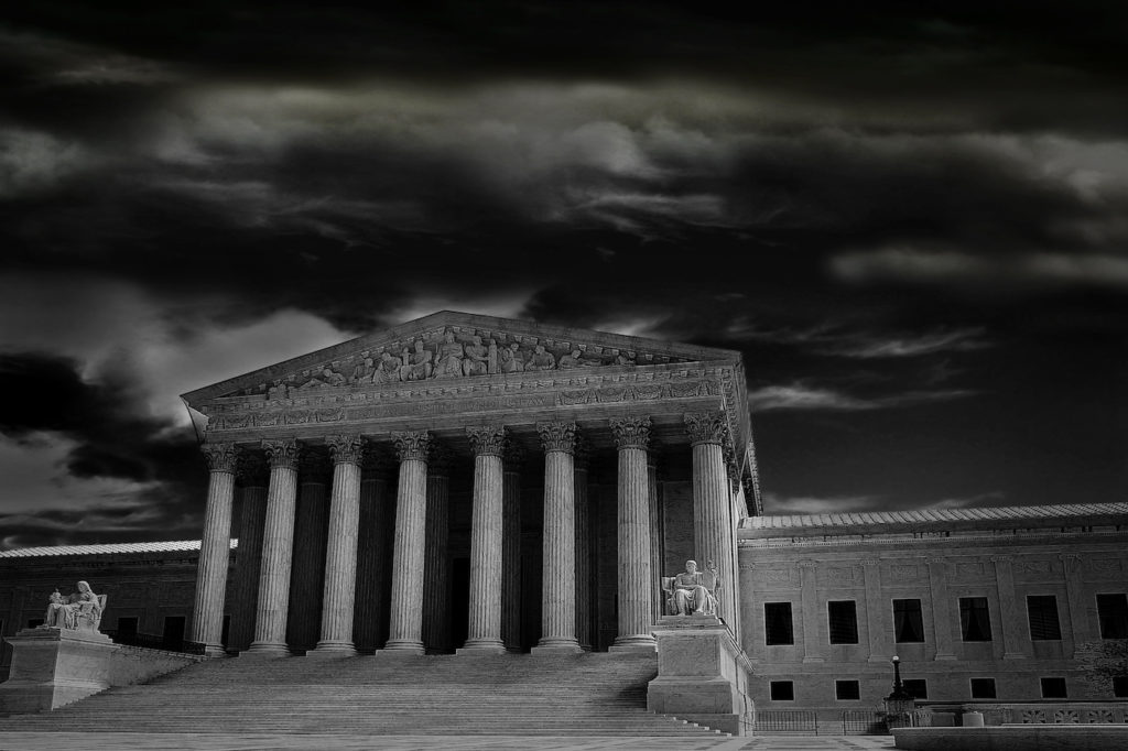 supreme court, dark, night