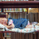 baby, library, books