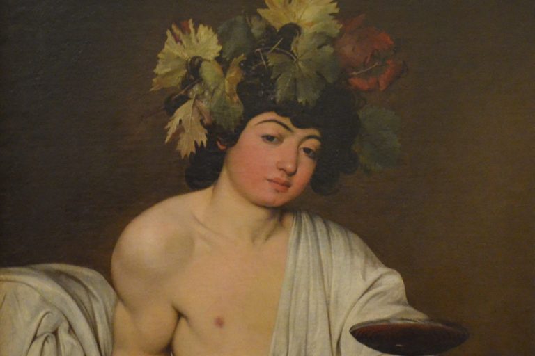 Carravaggio's Bacchus painting
