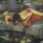 John William Waterhouse Narcissus painting
