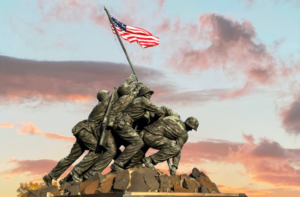 Photo of Marine Corps memorial statue