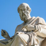 statue of Plato in Athens