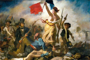 Eugene Delacroix, Liberty Leading the People, 1830, oil on canvas, Louvre Museum, Paris, France.