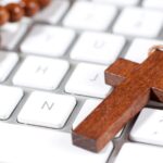 Cross ontop of a keyboard