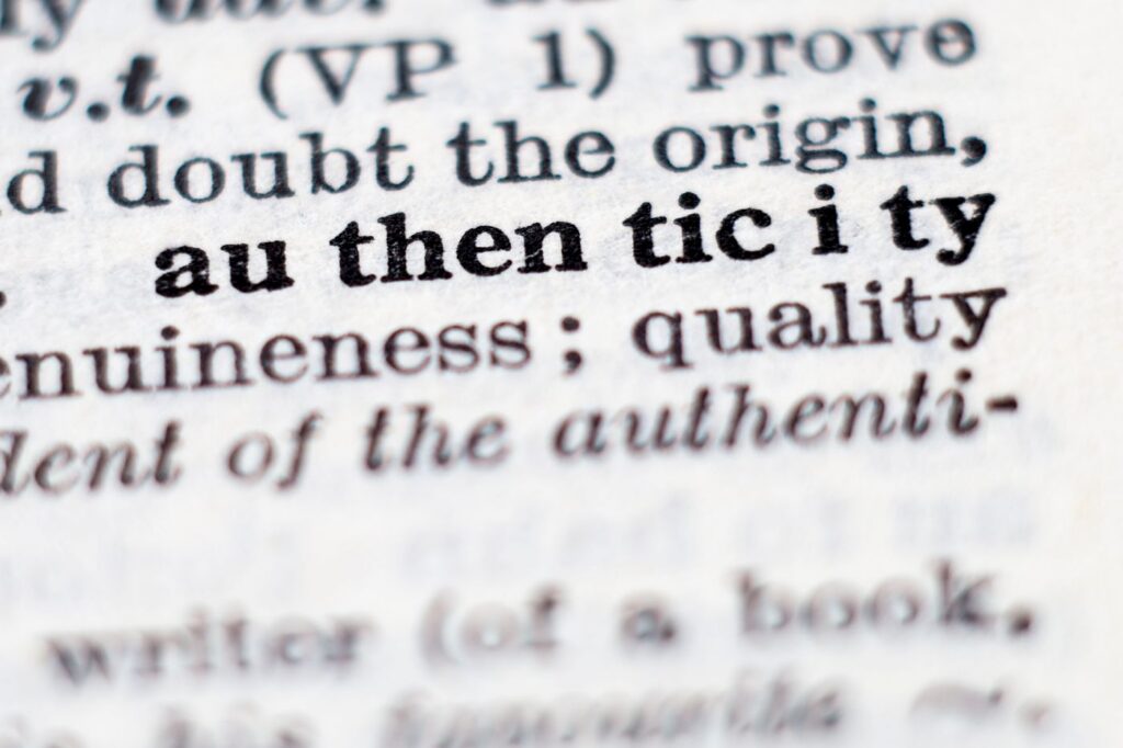authenticity