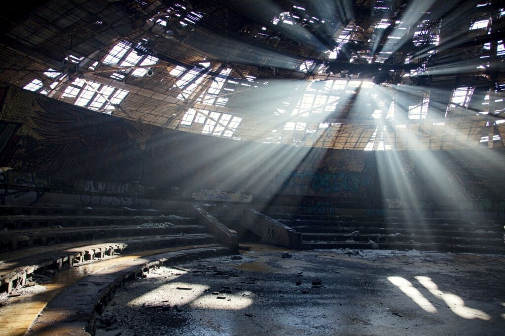 abandoned soviet building