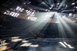 abandoned soviet building